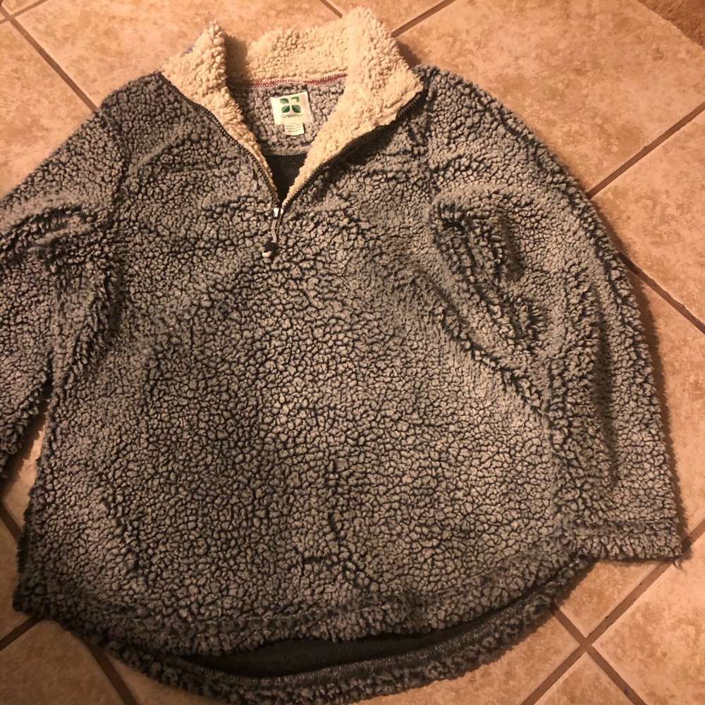 Super cozy Sherpa pullover